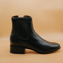 Botin Potro Salvaje Liso Negro Hombre 004