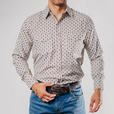 Camisa American West Est Aztec Beige 028