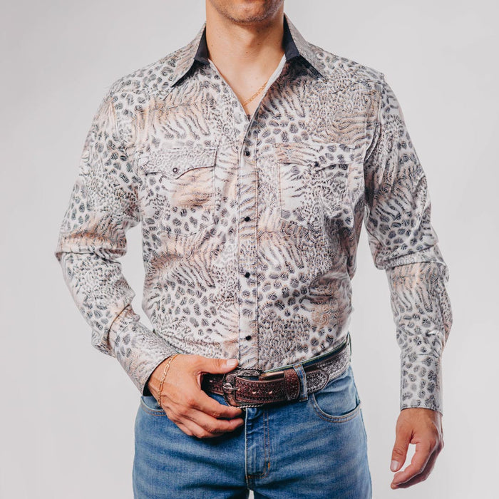 Camisa Cactus Estampada Foil Blanco 099