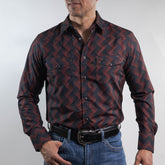 Camisa McAllen Est Negro/Rojo 083