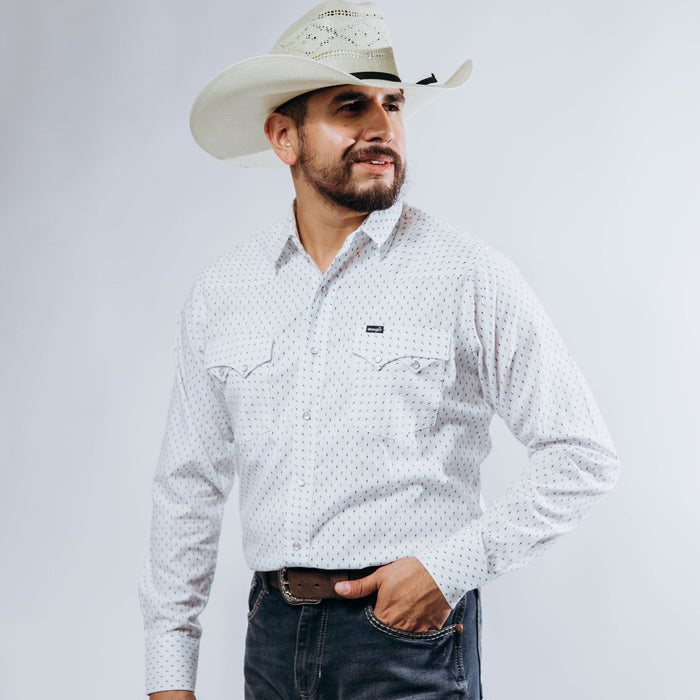 Camisa Wrangler Estampada Blanco/Puntos 222