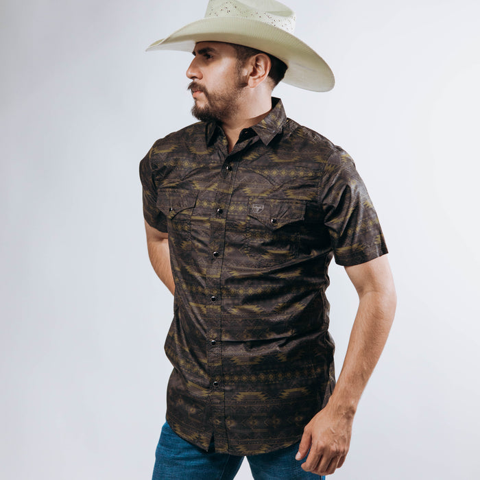 Camisa Platini Manga Corta Performance Aztec Gold 048