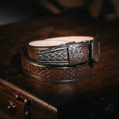 Cinto Toro Bravo Grabado Petatillo Heb Cafe 031