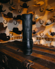 Bota Tejano Style Grisly Negro Biker 035