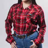Blusa Wrangler Cua Rojo/Negro 070