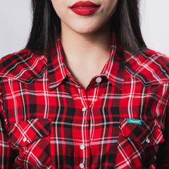 Blusa Wrangler Cua Rojo/Negro 070