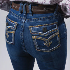 Pantalon M-Cowboy Cintura Alta Angelica DK 004