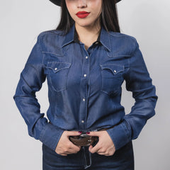 Blusa Cactus Lisa Mezclilla 023