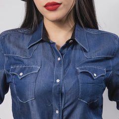 Blusa Cactus Lisa Mezclilla 023