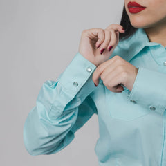 Blusa Cactus Lisa Aqua 024