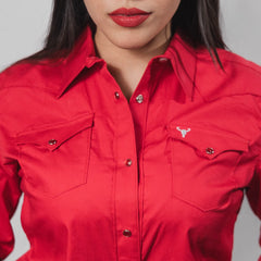 Blusa Cactus Lisa Rojo 027