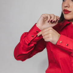 Blusa Cactus Lisa Rojo 027