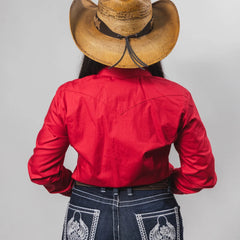 Blusa Cactus Lisa Rojo 027