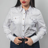 Blusa Rodeo West Lisa Blanca 017