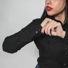 Blusa Doble Erre Lisa Negro 003