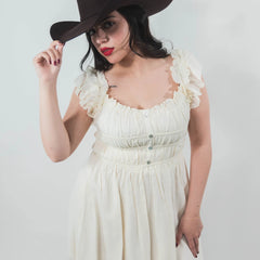 Vestido Rock&Roll Liso Blanco 019
