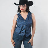 Chaleco Rock&Roll Gamucina Estrellas Blue 016