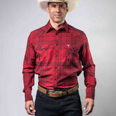 Camisa Cactus Cuadros Rojo/Negro