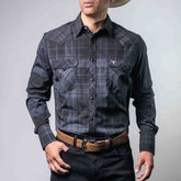 Camisa Cactus Cuadros Negro/Gris