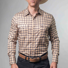 CAMISA CACTUS EST BEIGE /CAFÉ