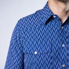 CAMISA MONTERO EST AZUL/BLANCO