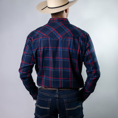 CAMISA MONTERO CUA MARINO/ROJO
