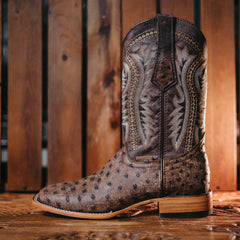 Bota Tejano Style Print Ave Moka Rustico 039