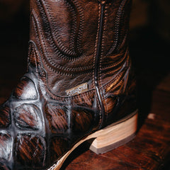 Bota Tejano Style Print Pez Jumbo Choco Hombre 038