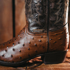 Bota Tejano Style Ave Print Ranch Choco 048
