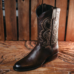 Bota Tejano Style Borares Café 045