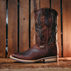 Bota Tejano Style Fly Askar Moka Café Hombre 031