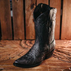 Bota Golden Guns Cincel Flor Negro 103