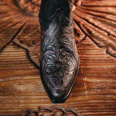 Bota Golden Guns Cincel Flor Negro 103