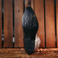 Bota Golden Guns Cincel Flor Negro 103