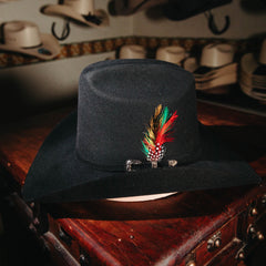 Sombrero Tombstone Texana El Viejon 20* Lana Negra 083