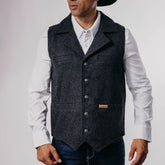 Chaleco Panhandle Lana Montana Negro 045