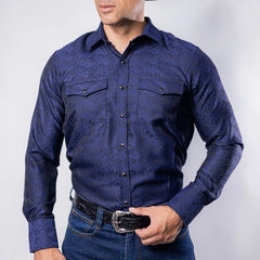 Camisa Custer Est Boston Azul 015