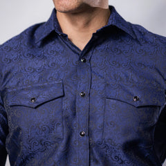 Camisa Custer Est Boston Azul 015