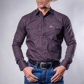 Camisa Denver Est Flechas Vino 102