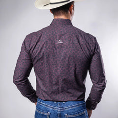 Camisa Denver Est Flechas Vino 102