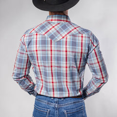 Camisa Cactus Est Rojo/Celeste 145