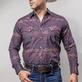 Camisa Wrangler Retro Est Navajo Vino 259