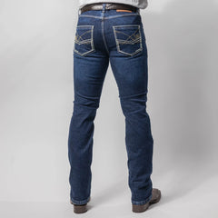 Pantalon Vaqueros Tex Buckle Bord Bco 006