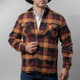 Camisola Montero Western Cuadros Choco/Negro 027