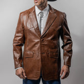 Saco Vaquero Pelibuey Liso Miel 032