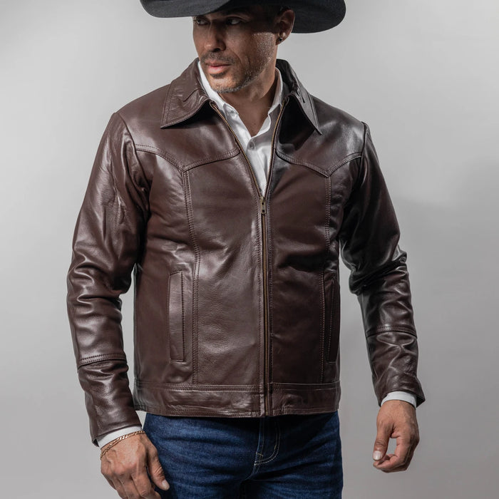 Chamarra Very Vaquero Pelibuey Liso Choco 034