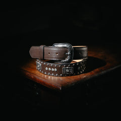 Cinto Toro Bravo Herradura Piedra Choco 020