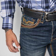 Pantalon Platini Buckle Aplicación Miel 202