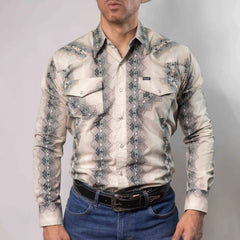 Camisa Wrangler Checotah Beige/Gris 274