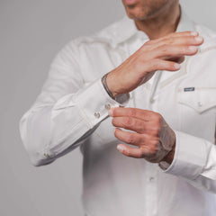 Camisa Wrangler Retro Lisa Bord Hueso 278